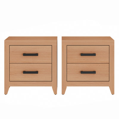 Modern Rustic Nighstand Set Of 2
