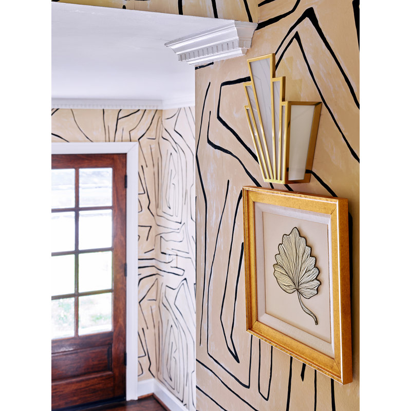 Applique murale encastrée 1 lumière Empire, Laiton moderne