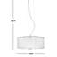 Luminaire suspendu tambour lanterne 5 lumières Tania