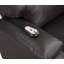 Fauteuil inclinable électrique brun à 2 porte-gobelets