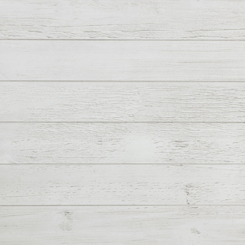 Table basse en bois avec tablette, Blanc antique