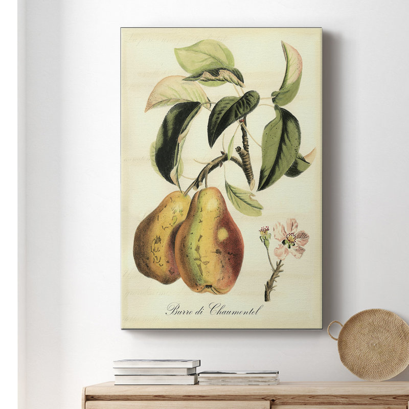 Impression sur toile tendue, fruits toscans IV, H 48 po x l 32 po x P 1,5 po