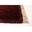 Tapis noir en laine noué à la main de conception unique 3 pi 11 po x 7 pi 3 po nouvel âge Macaluso