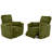2-Pieces 39" Wide Power Oversized Recliner Chair With 2 Pillows, USB Ports Electric Nursing Reclining Chairs, Comfy Chair For Bedroom Living Room-628654743