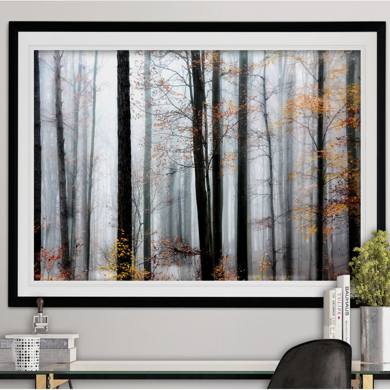 « enraptured d’heure d’été », reproduction de peinture acrylique encadrée, H 30 po x l 40 po x P 1,5 po, Noir