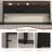 QUEEN Size Black Headboard Only with Storage, LED Light, Storage Shelves, Power Outlets, USB Ports & Skirting Slot-1642048647-1642048650