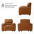 43'' Faux Leather Armchair