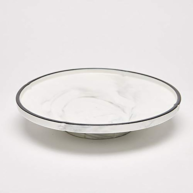 Assiette plate en porcelaine tendre 9,5 po Pihu