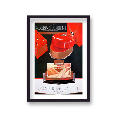 Vintage Roger And Gallet Red Pourpre D'orient Perfume by Vouvart - Single Picture Frame Print