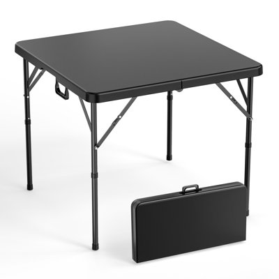 34In. Plastic Rectangular Folding Table by Arlmont & Co.