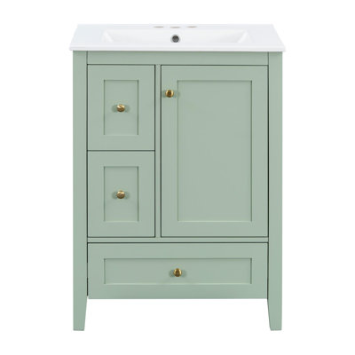 Meuble-lavabo 24 po avec lavabo en céramique