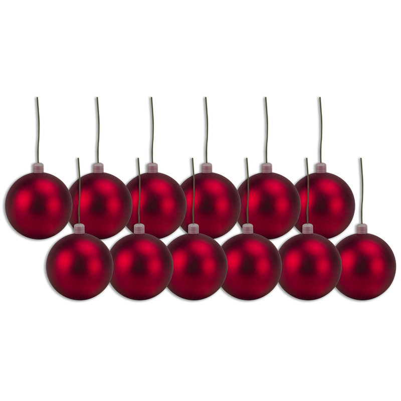 Ornement boule solide, Rouge