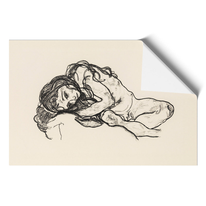 Portrait Of A Woman Vol.4 by Egon Schiele - No Frame Painting, 30cm H x 42cm W x 0.1cm D