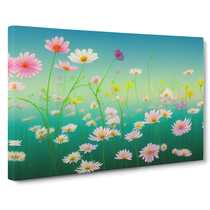 Unique Wildflowers Floral - Wrapped Canvas, 50cm H x 76cm W x 3cm D