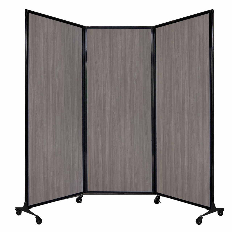 Cloison pliante 5 pi 10 po, H 70 po x l 100 po x P 18 po, Gris clair
