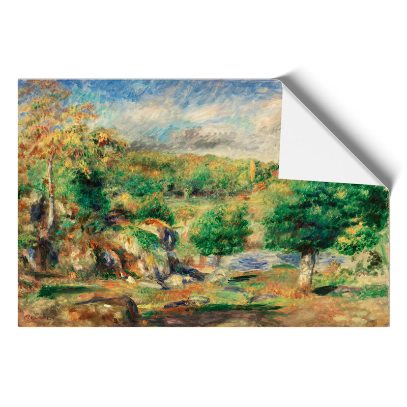 Chestnut Trees by Pierre-Auguste Renoir - Unframed Painting, 30cm H x 42cm W x 0.1cm D