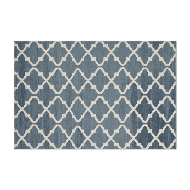 Tapis gris intérieur et extérieur Trellis, Rectangle 9 pi x 12 pi