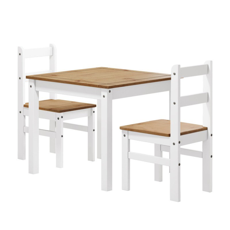 Chidester 2 - Person Solid Wood Dining Set, White