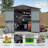 Outdoor Storage Shed 8.2' x 6.2', Metal Steel Utility Tool Shed Storage House with Double Lockable Doors & Air Vents for Backyard Patio Garden Lawn Brown-118111249-118111253