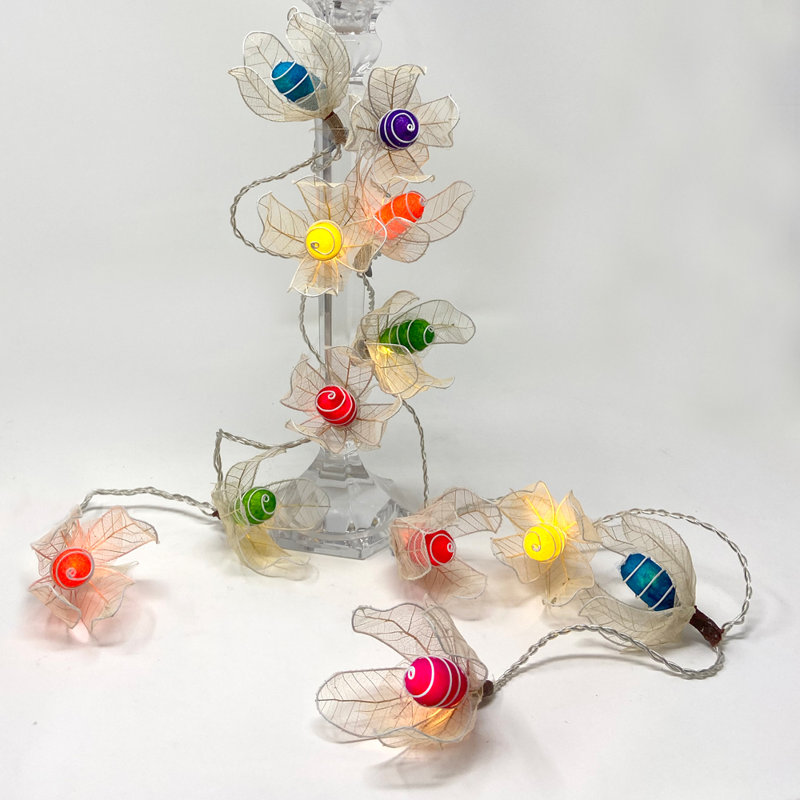 Yatra LED Natural Cocoon String Light, Rainbow