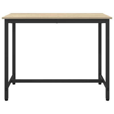 Rectangular Dining Table with Steel Base