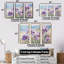 Iris mauves sur la plage - ensemble d'art sur toile Iris-107743307-107743304