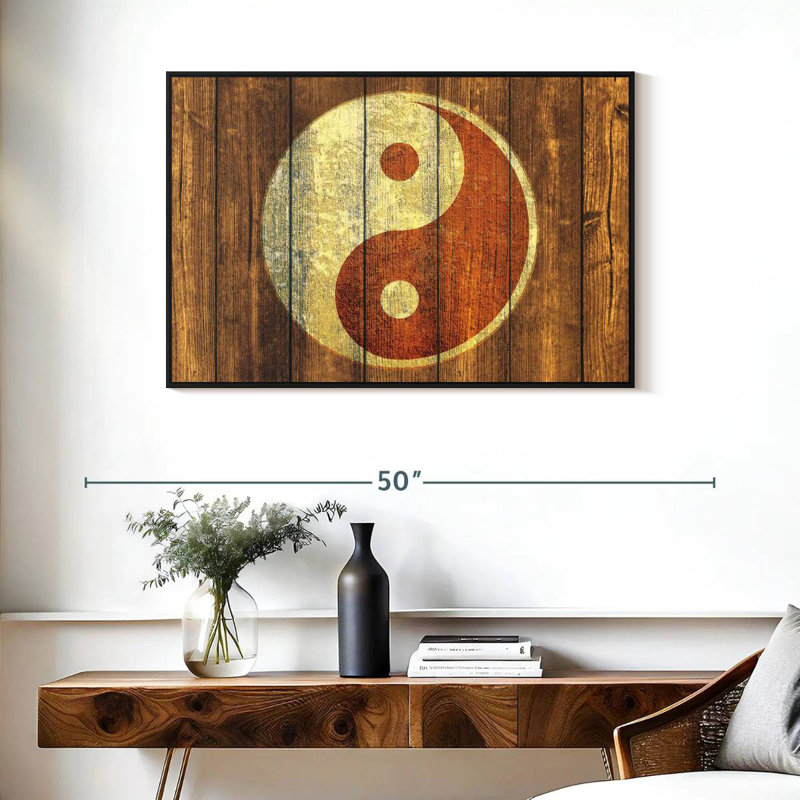 Bois de Kerrick style Yin Yang, H 25 po x l 37 po