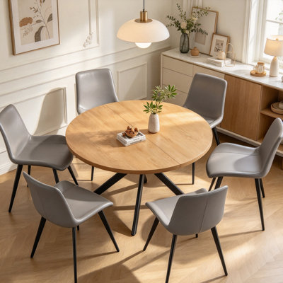 Table de salle à manger ronde Rohun