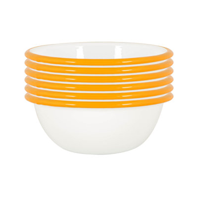 Argon Tableware - White Enamel Bowls