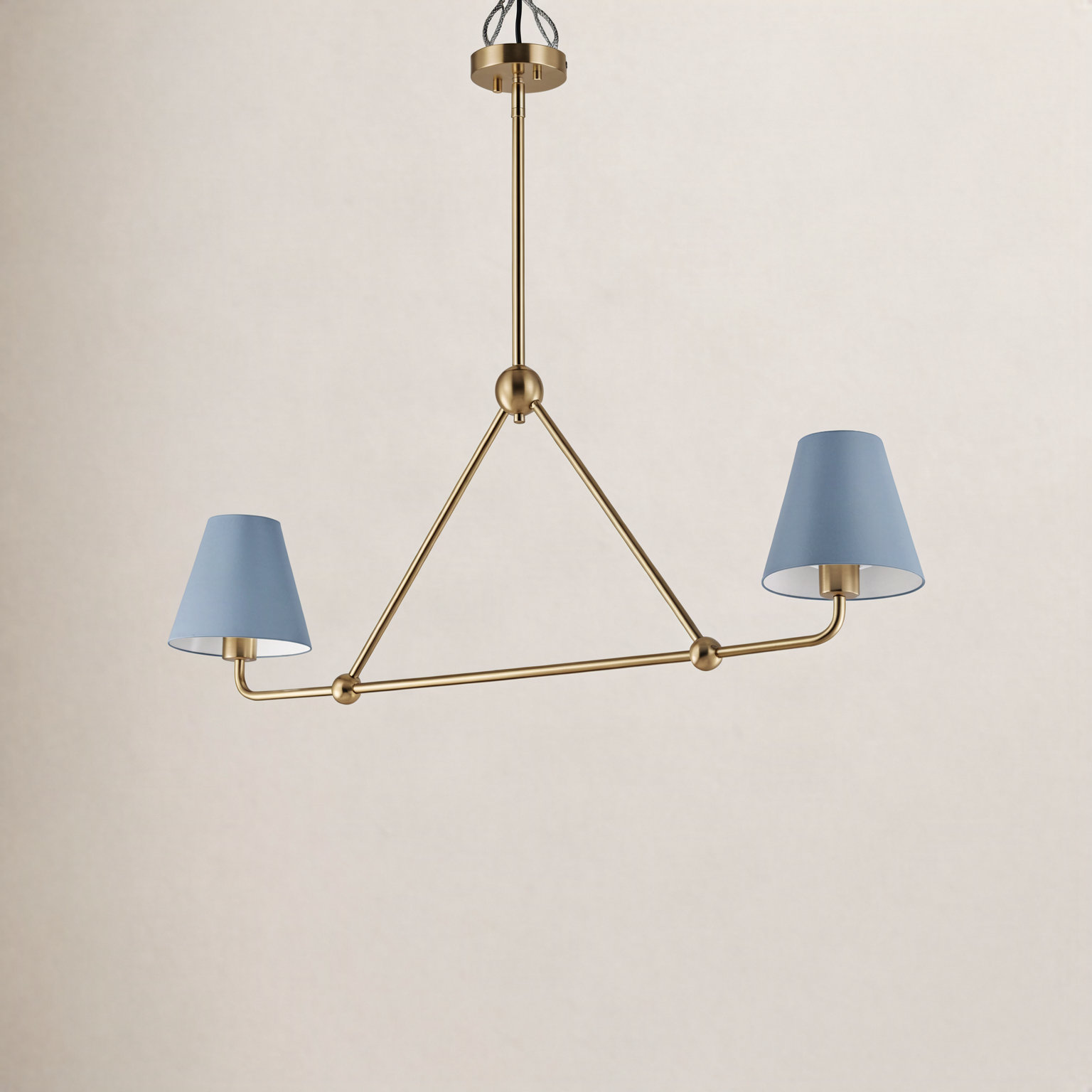 Rome 2-Light Pendant, Blue