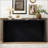 Acacia Wood Veneer Simple Entryway Table with Wavy Design,Suitable for Study,Entryway, Hallway, Living Room, Foyer-1583241394