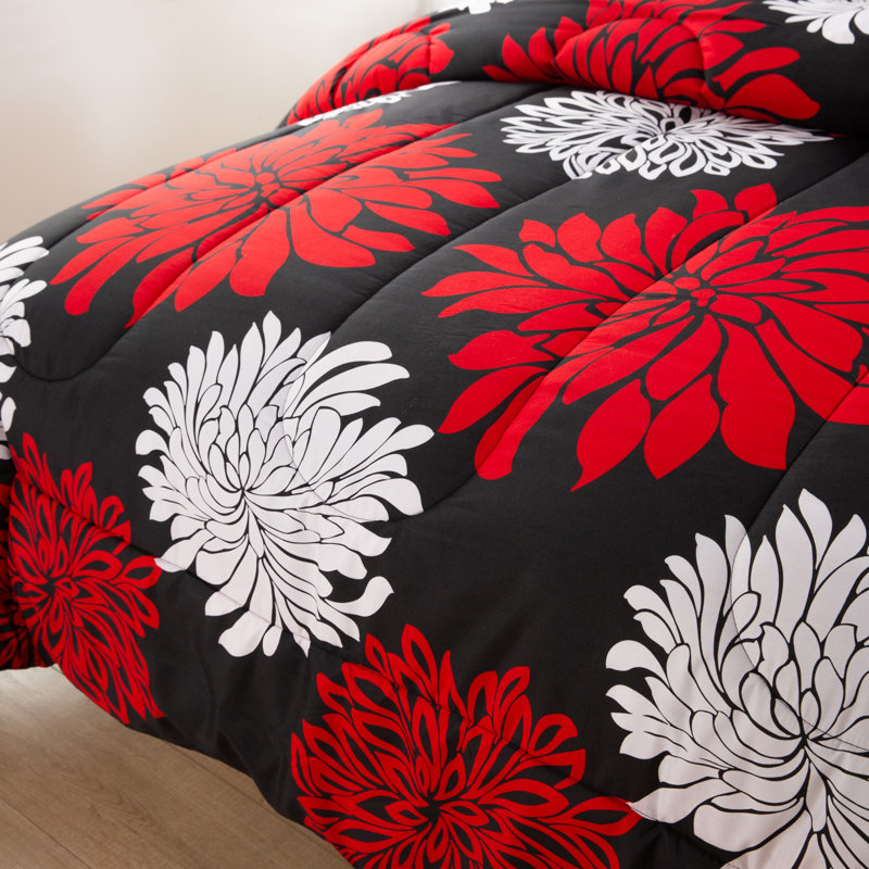 Ensemble d'édredon en duvet d'oie moelleux de luxe 3 pièces Marina, Édredon pour grand lit + 2 taies décoratives sta