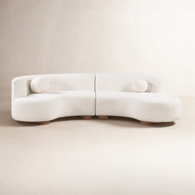 Octavia 2 - Piece Upholstered Curved Sectional