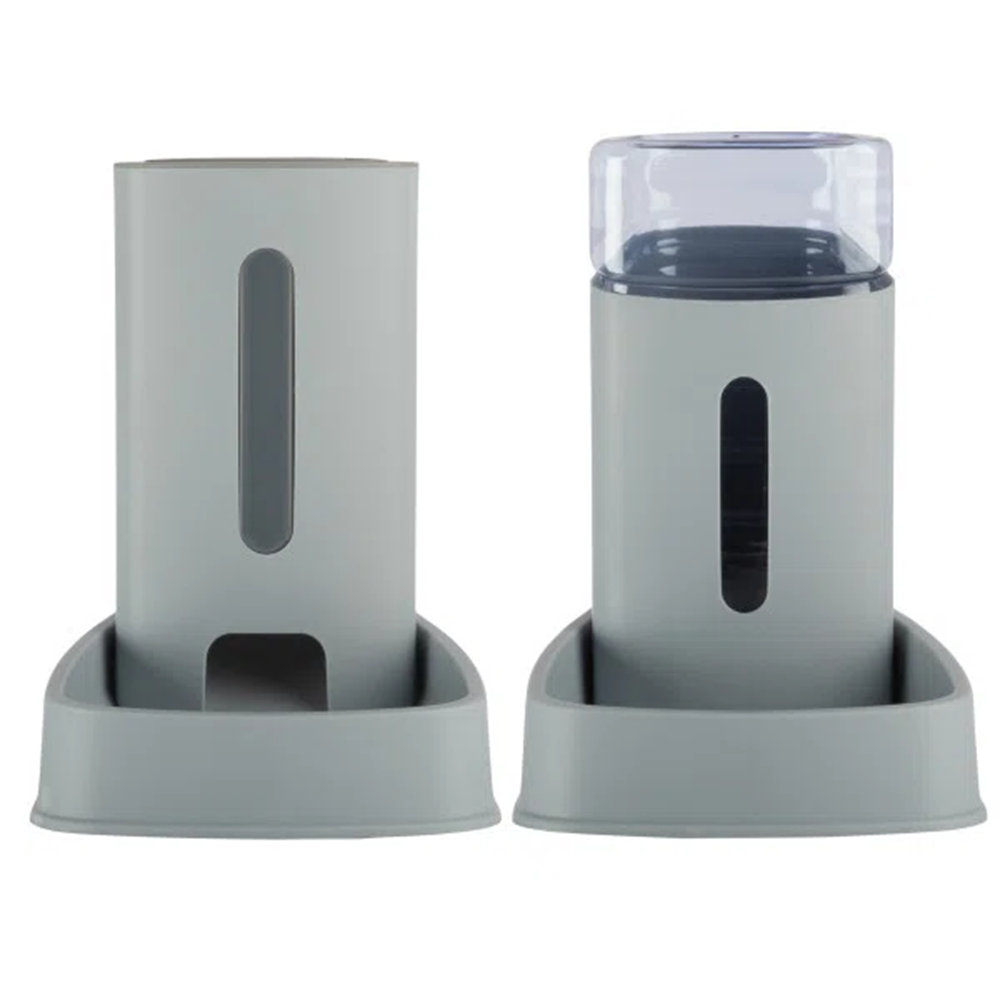 PETMAKER Automatic Cat Feeder and Water Dispenser - Dog and Cat Bowls - Gravity Automatic Cat and Dog Feeding Station - Pet Supplies Petmaker 