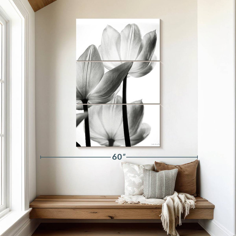Harnek Translucent Tulips I, 50" H x 32" W