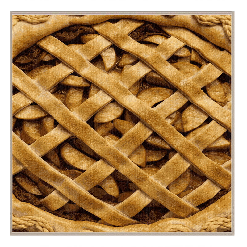  Tapis lavable à tarte aux pommes et desserts, Carré 6 pi