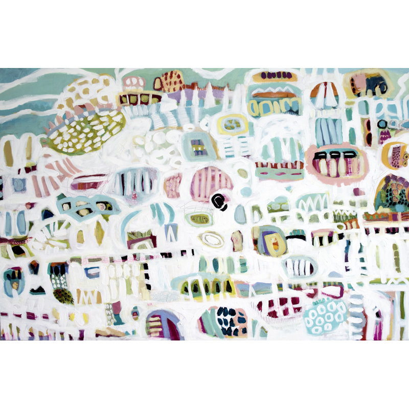 " Abstract White " by Karen Fields, 8" H x 12" W x 1.25" D