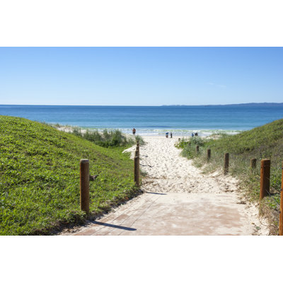Australian Seaside Beach by Chinasong - Wrapped Canvas Print