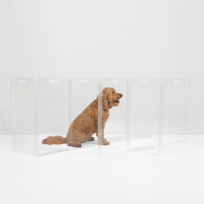 Barrière pour animaux autoportante Low Zig Zag, 6 panneaux