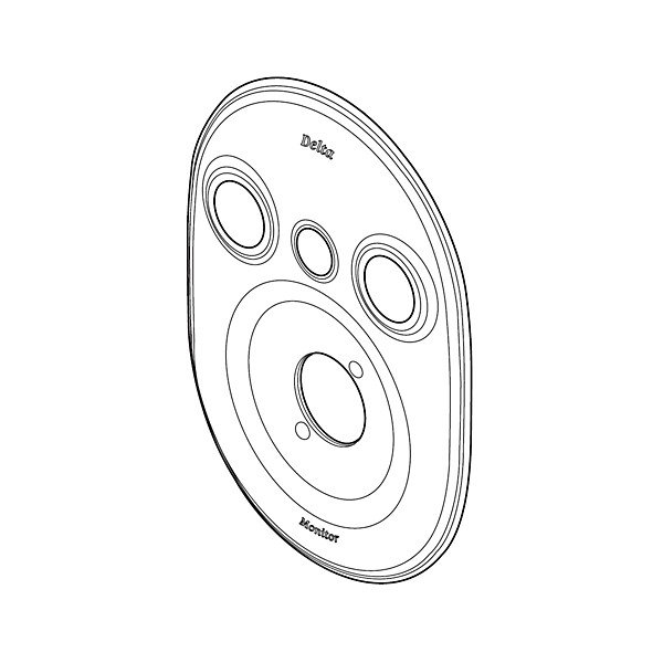 18 Series Escutcheon, Chrome