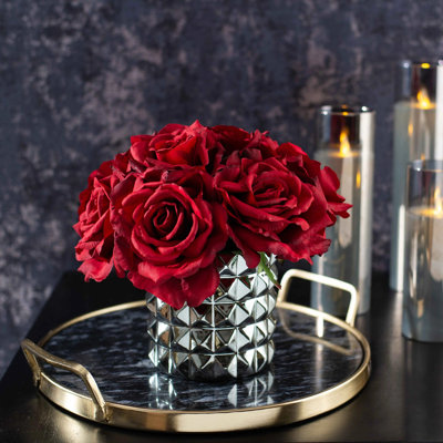 Rose Faux Floral in Vase