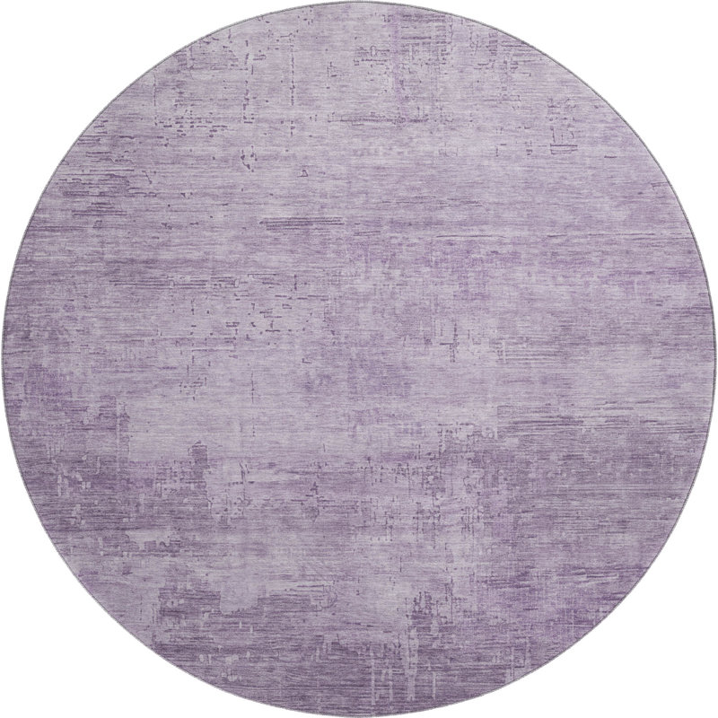 Premium Machine Washable Filiberto AMF1650 Abstract Rug, Round 8'