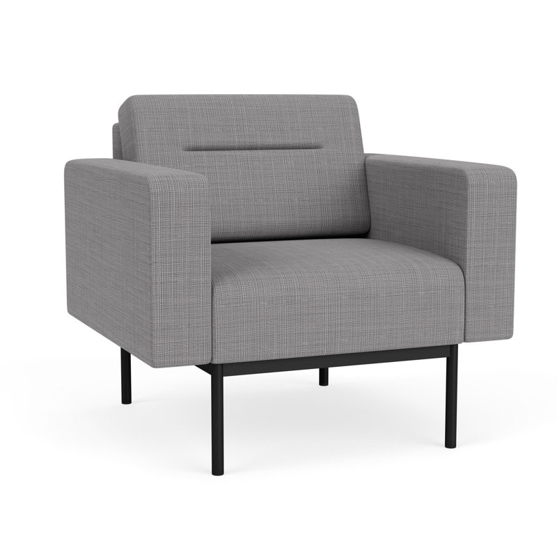 Chaise d'invité de réception Darsey, Black, Chambray Grey, Without Power