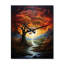 Horloge murale moderne arbre majestueux par Mythical River Sunset-803813401