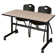 Kobe Flip-Top Training Nesting Table, 2 M Stack Chairs