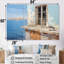 «Seagulls Perch Horizon II - Coastal Windows», art mural-1085516460-1085516463