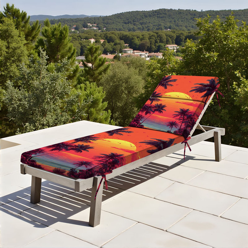  Coussin de chaise longue d'extérieur 3 po pour l'extérieur