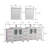  Framed 84" Double Bathroom Vanity Set-27042758