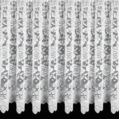 Caire Lace Semi Sheer Curtain Single Panel