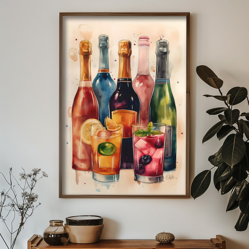 Élégante peinture décorative en panneau de fibres à densité moyenne, 13,8 x 18,5 x 0,1 pouces | 100% panneau de fibres à densité moyenne avec épaisseur de 3 mm, cadre 100% bois de pin | Œuvre d'art imprimée aux UV pour une décoration élégante, parfaite pour le salon ou le bureau